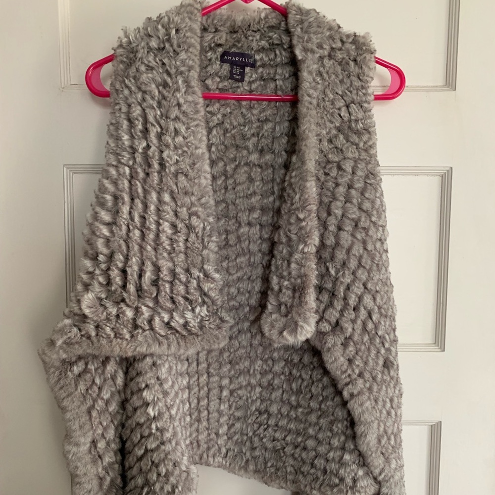 Faux fur vest